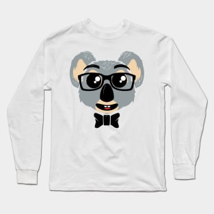 Smart Koala Bear Glasses - Koalafied Teacher Student Gift Long Sleeve T-Shirt